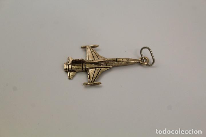 Schmuck: colgante avion dorado antiguo de joyeria
