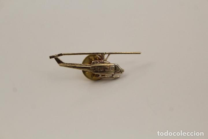 Gioielleria: pin helic&oacute;ptero dorado broche antiguo de joyeria