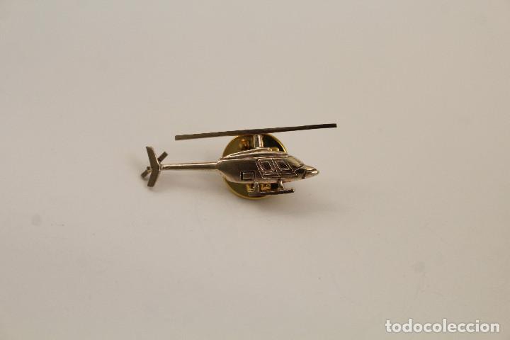 Gioielleria: pin helic&oacute;ptero dorado broche antiguo de joyeria
