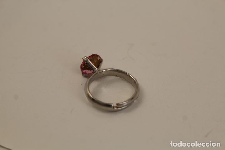 Joyeria: anillo en plata de ley con piedra rosa - Foto 2