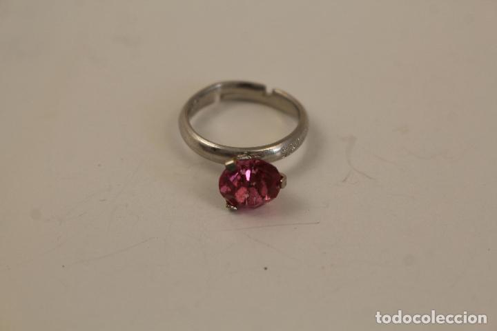 Joyeria: anillo en plata de ley con piedra rosa - Foto 4