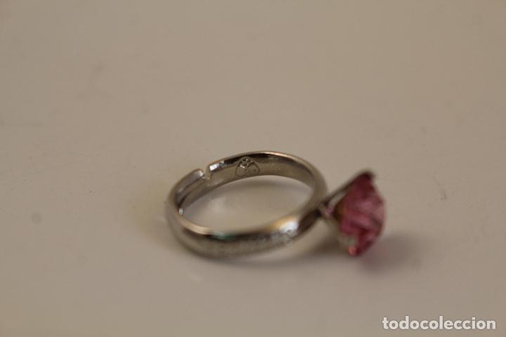 Joyeria: anillo en plata de ley con piedra rosa - Foto 5