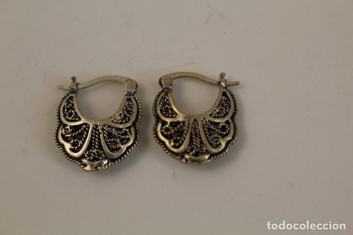 Joyeria: pendientes con filigrana de plata - Foto 1