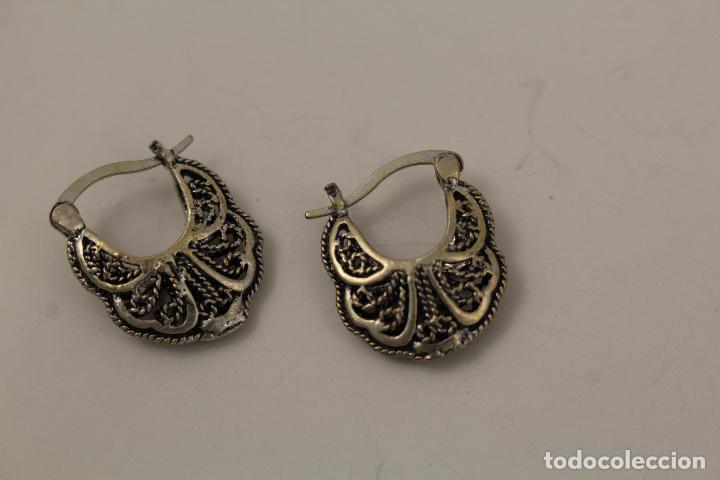 Joyeria: pendientes con filigrana de plata - Foto 2