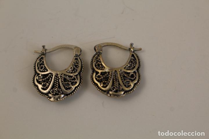 Joyeria: pendientes con filigrana de plata - Foto 3