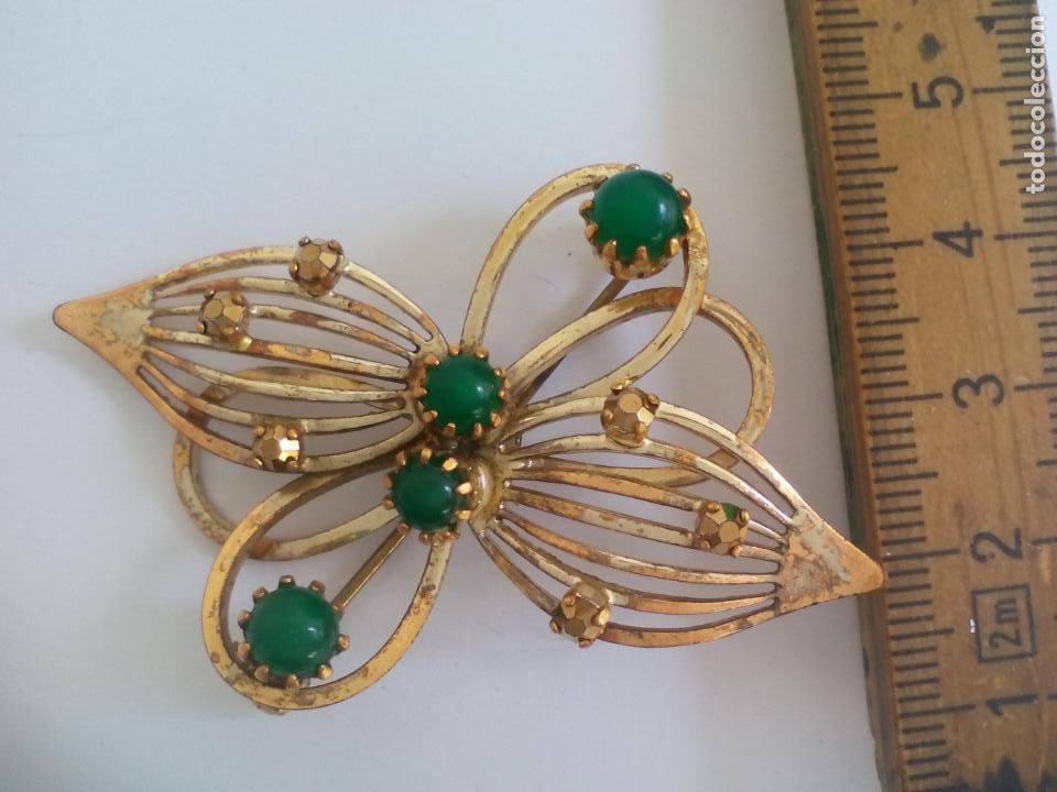 Joalharia: BONITO BROCHE DE METAL DORADO. ALFILER.