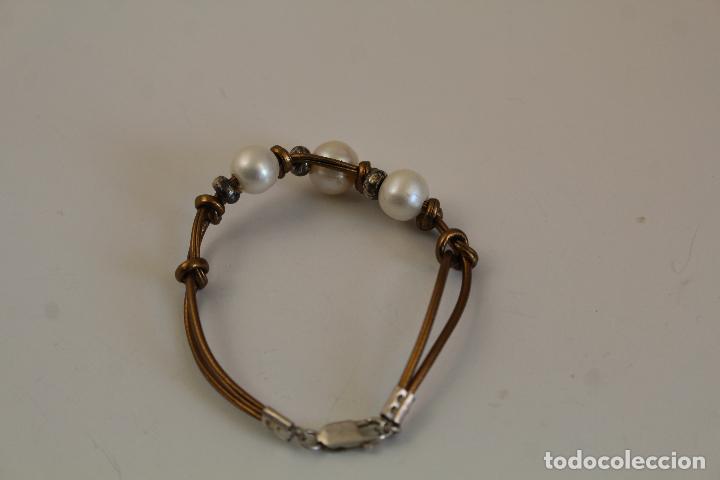 Joyeria: pulsera cord&oacute;n cierre de plata con perlas cultivadas - Foto 5