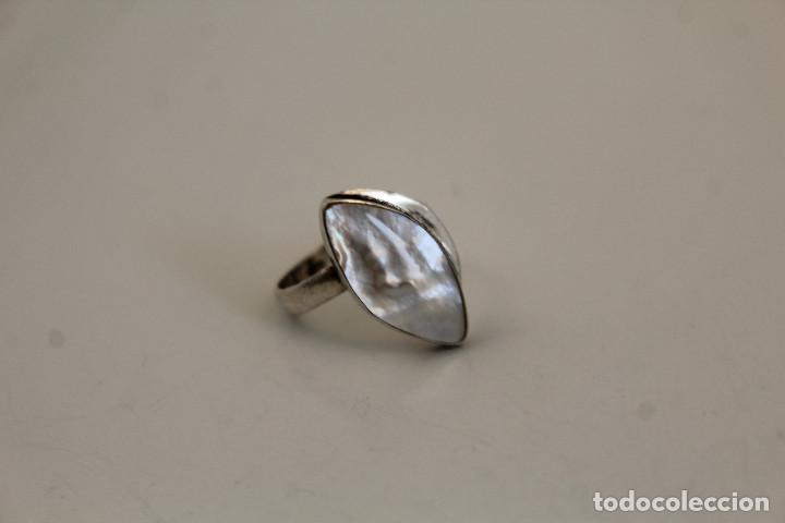Joyeria: anillo nacar en plata de ley 925 - Foto 1