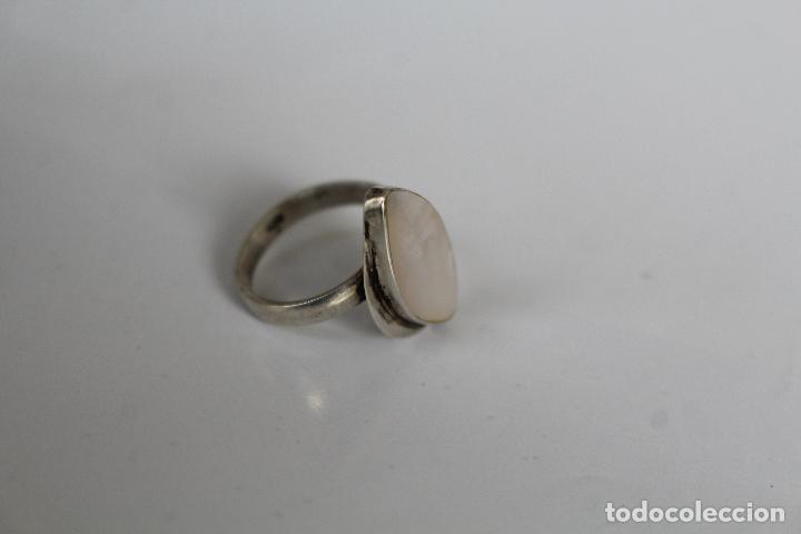 Joyeria: anillo nacar en plata de ley 925 - Foto 3