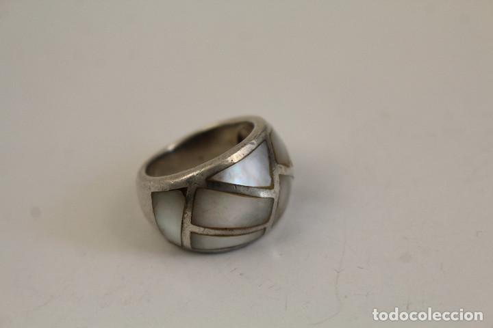 Joyeria: anillo nacar en plata de ley 925 - Foto 1