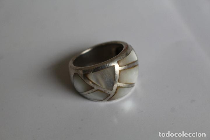 Joyeria: anillo nacar en plata de ley 925 - Foto 3
