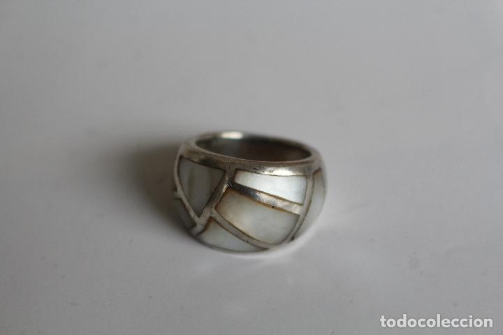 Joyeria: anillo nacar en plata de ley 925 - Foto 4