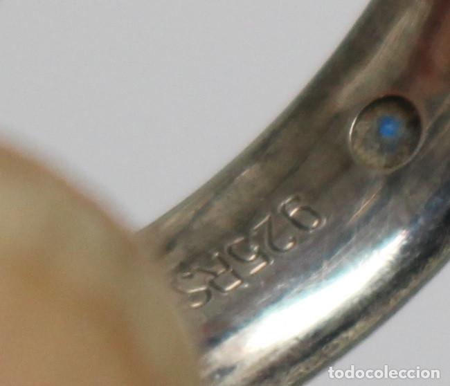Joyeria: anillo con piedra azul en plata de ley 925 - Foto 5