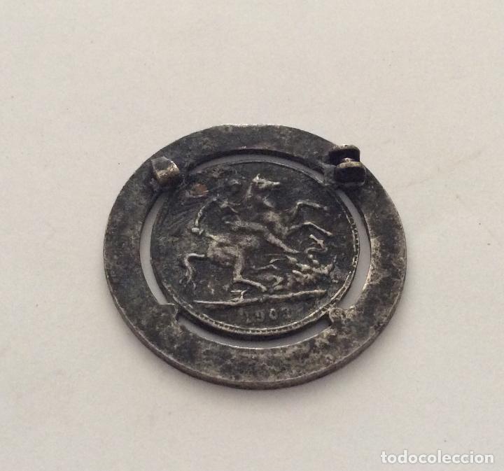 Joyeria: Broche moneda Edward Vii - Foto 2