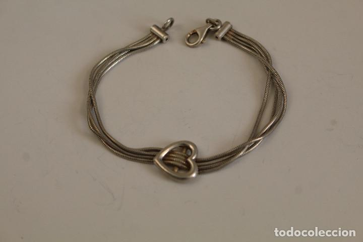 Joyeria: pulsera corazon de plata de ley 925 - Foto 1
