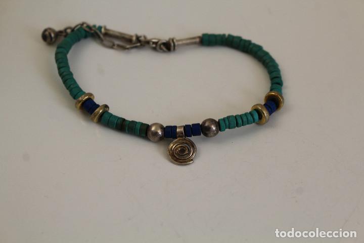 Joyeria: pulsera de plata de ley 925 y abalorios - Foto 1