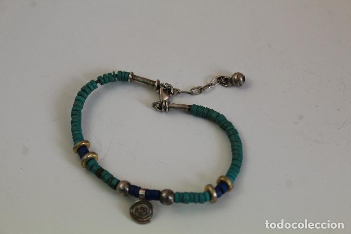 Joyeria: pulsera de plata de ley 925 y abalorios - Foto 2