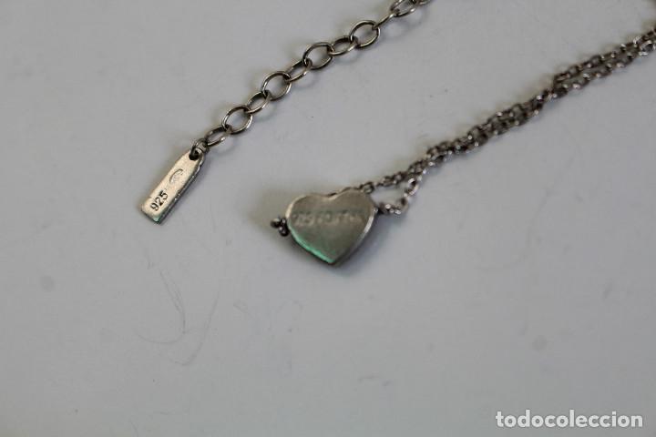 Joyeria: pulsera de plata de ley 925 y corazon de cristales - Foto 7