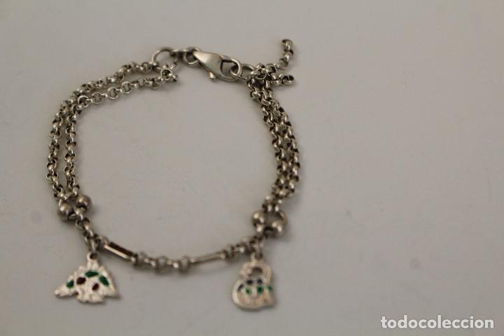 Joyeria: pulsera de plata de ley 925 con dinosaurios - Foto 1