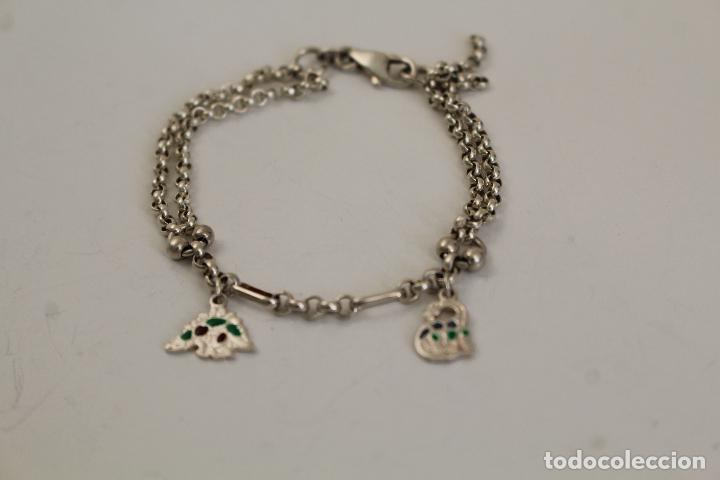 Joyeria: pulsera de plata de ley 925 con dinosaurios - Foto 2