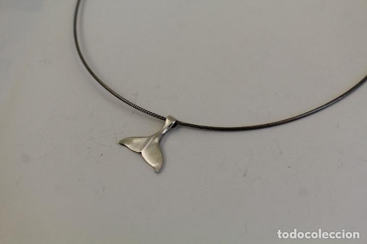 Joyeria: gargantilla cola de ballena de plata 925 - Foto 1