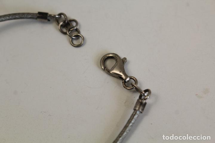 Joyeria: pulsera de plata de ley 925 con abalorio de cristales - Foto 4