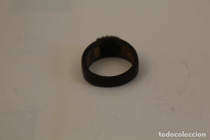 Joyeria: anillo dise&ntilde;o en baquelita y plata de ley - Foto 2