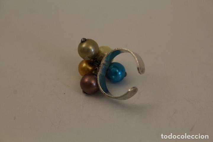 Joyeria: anillo de plata 925 con perlas de colores - Foto 2