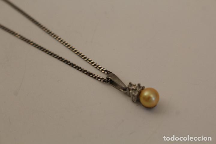 Joyeria: collar de plata 925 con circonitas y perla - Foto 1