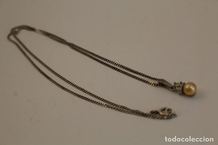 Joyeria: collar de plata 925 con circonitas y perla - Foto 4