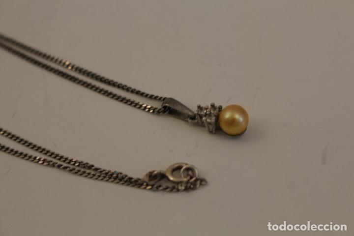 Joyeria: collar de plata 925 con circonitas y perla - Foto 5