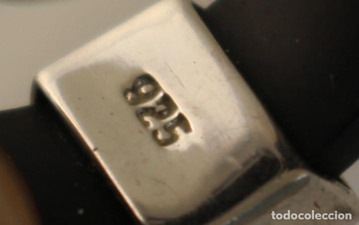 Joyeria: anillo de caucho y plata 925 - Foto 5