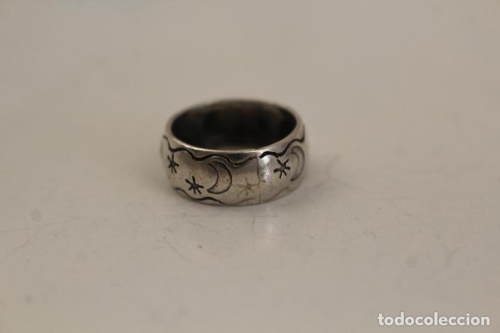 Joyeria: anillo plata de ley con estrellas y la luna - Foto 2