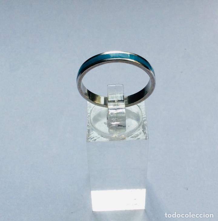 Joyeria: ANILLO PLATA DE LEY Y ESMALTE. - Foto 4