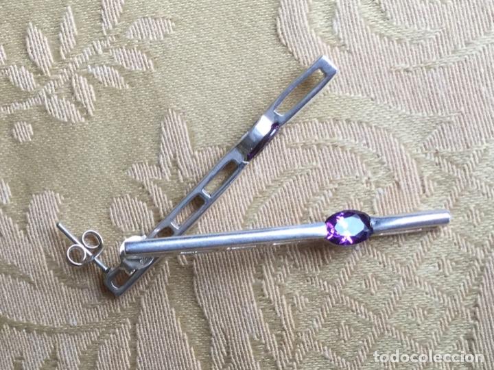 Joyeria: PENDIENTES DE PLATA DE LEY Y AMATISTA - Foto 11