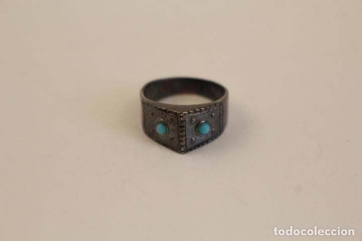 Joyeria: anillo de plata 925 y 2 turquesas - Foto 4