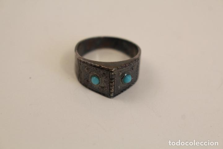 Joyeria: anillo de plata 925 y 2 turquesas - Foto 5