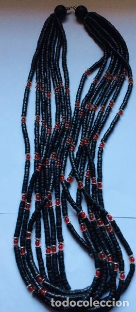 Joyeria: COLLAR ETNICO MADERA EBONIZADA. - Foto 4