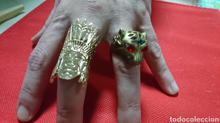 Joalharia: LOTE DE 2 ANILLOS EN BISUTERIA, ETNICO