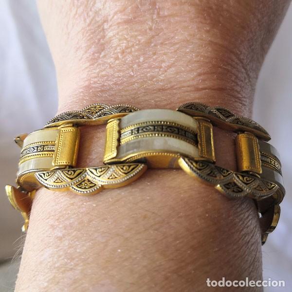 Joyeria: PRECIOSA PULSERA DE METAL Y N&Aacute;CAR - Foto 1