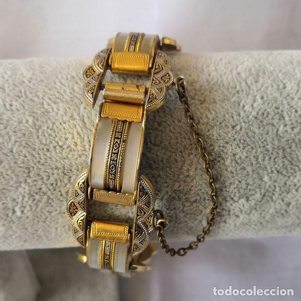 Joyeria: PRECIOSA PULSERA DE METAL Y N&Aacute;CAR - Foto 2