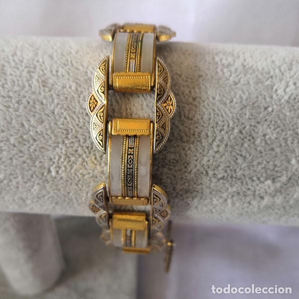 Joyeria: PRECIOSA PULSERA DE METAL Y N&Aacute;CAR - Foto 3
