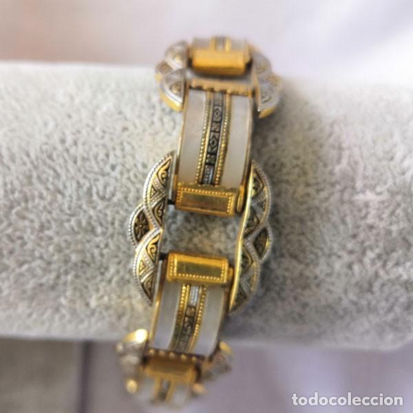 Joyeria: PRECIOSA PULSERA DE METAL Y N&Aacute;CAR - Foto 7