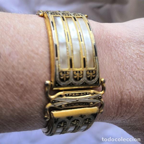 Joyeria: PRECIOSA PULSERA DE METAL Y N&Aacute;CAR - Foto 1