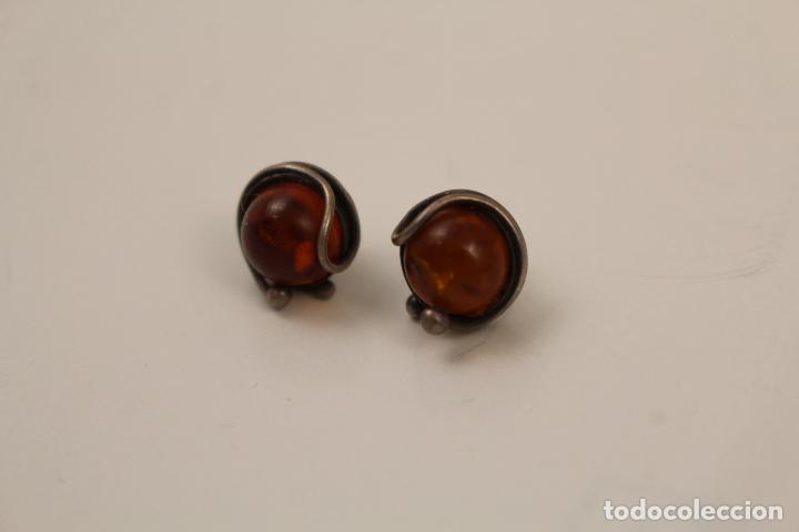 Joyeria: pendientes de plata 925 y ambar - Foto 4