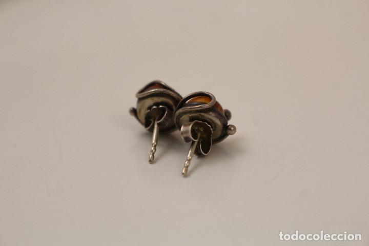 Joyeria: pendientes de plata 925 y ambar - Foto 5