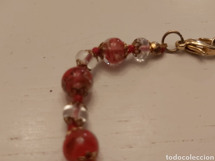 Joyeria: PULSERA DE CRISTAL DE MURANO EN ROJO. - Foto 2