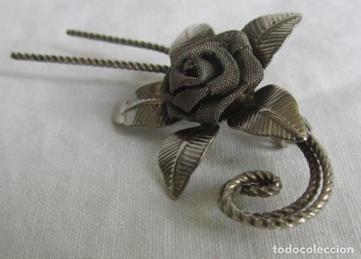 Joyeria: Broche met&aacute;lico en forma de flor - Foto 5