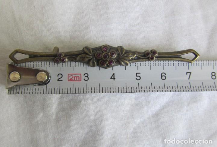 Joyeria: Antiguo broche de bronce y pedrer&iacute;a - Foto 6