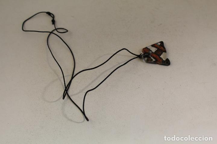 Joyeria: collar de cord&oacute;n con cristal - Foto 2